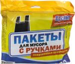 Пакеты для мусора 30 литров "Крепыш с ручками" 30 шт.