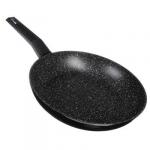 SATOSHI Карбон Сковорода литая d 28 см, антипригарное покрытие Мрамор, индукция