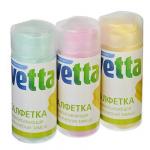 VETTA Салфетка супервпитывающая в тубе, синтетическая замша, 43x32 см, 3 цвета
