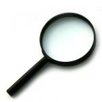 Лупа увеличительная d6  см, пластик, 5-ти кратное увеличение