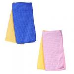 VETTA Набор салфеток из микрофибры 2  шт. универсальные махровые, 25х35 см, 300г/кв.м. 3 цвета, 3806