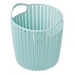 VETTA Корзинка вязаная круглая с ручками, пластик, 16,5х16  см