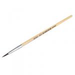 Кисть художественная №5, наконечник из волоса Белки, деревянная ручка, метал.оплетка, инд.маркировка