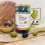 Микс из оливок (L) без косточки в рассоле, Греция, ст.банка, 350 г