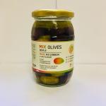 Микс из оливок (L) с косточкой в рассоле, Греция, ст.банка, 350 г