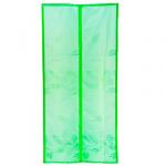 VETTA Занавеска магнитная антимоскитная на дверь 100x210см, зелёная "Листопад" в коробке