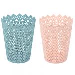 VETTA Корзинка универсальная Цветы, пластик, 13,5х17,5  см, 2 цвета