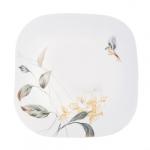 MILLIMI Анета Тарелка десертная опаловое стекло 21, 5 см, квадратная форма, 19019