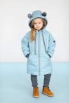 Пальто зима Мишка Бирюза