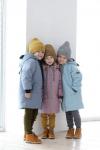 Пальто зима Мишка Бирюза