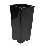 *Горшок для рассады пластиковый 2л 11*11*21,5см (черный)