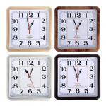 LADECOR CHRONO Часы настенные квадратные  23х23см, пластик, 4 цвета, 1xAA