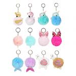 BERIOTTI Брелок-подвеска, иск.мех, сплав, ПУ, 8см, 3-6 дизайнов, БП19-2