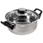 Кастрюля нерж. сталь (0,3 мм) с крышк. BAK-03, 2,8 л, 20*9.5 см ручки бакелит, 985872 Mallony