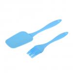Набор кулинарный силиконовый 2 предмета (кисточка 17 см, лопатка 24 см), цвет в ассортименте MARMITON