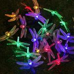 INBLOOM Гирлянда на солн. батарее 25 LED,  7 м, мульти,  2 реж,  насадка стрекозы,  ПВХ,  2V80Ma, 1.2V600mAh