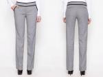 Брюки жен. серый 67%ПЭ/29%Вискоза/4%ПУ