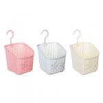 VETTA Корзинка навесная на крючке, 3 цвета, 16х15,5х15,5  см, пластик