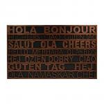 Коврик придверный 45*75 см, медь, Приветствие  VORTEX