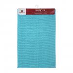Коврик для ванной SPA 58*90, голубой  VORTEX
