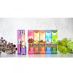 LADECOR Аромадиффузор с палочками, 10мл 6 ароматов зел.чай,лаванда,роза,ваниль,океан,корица