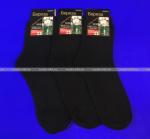 "Берёза" носки мужские внутри махра однотонные черные