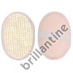 Brillantine Мочалка из СИЗАЛЯ овальная, белая размер 13*18см (201-014)