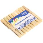 Прищепки бельевые Селфи бамбук (20 шт) 6 см