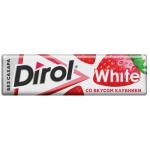 Dirol Клубника, жевательная резинка, 13,6 г