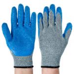 INBLOOM Перчатки садовые с резиновым полуобливом, полиэстер 10 размер, 23см, 70г