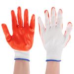 INBLOOM Перчатки садовые с резиновым полуобливом, полиэстер, 10 размер, 23.5см, 30г