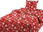 Детское постельное белье Шуйская бязь мишки на красном
