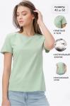 Базовая однотонная женская футболка