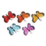 INBLOOM Бабочка на прищепке Жемчужная,  6 см,  PE,  перо