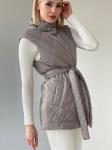 Жилет стёганый серый