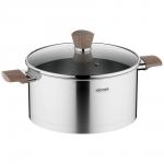 Кастрюля со стеклянной крышкой, 24 см/5,3 л, NADOBA, серия LUDVA