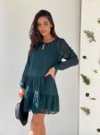 Двойное платье из шифона в цвете Еmerald