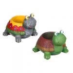 INBLOOM Зоокашпо Черепаха,  полистоун,  12x10x11 см