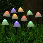 INBLOOM Гирлянда на солн.батарее,  грибы 18 см,  5 м,  10LED*мульти,  8 реж,  IP44,  2V80Ma,  1.2V600mAh