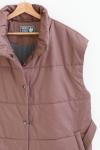 Жилет со стойкой oversize Какао