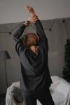 Джемпер мех oversize GREY