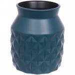 *Ваза из пластика "Marlen-Элли" 0,8л 12,5*9,5см цвет синий