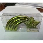 *Ёлочная игрушка "Звезда желаний" 11*5*1,5 см, зелёный