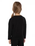 NORVEG Bamboo Лонгслив для девочки цвет черный