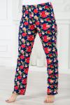Брюки женские домашние из кулирки Барокко розы