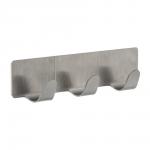 Вешалка на 3 крючка, на клеевой основе, нержавеющая сталь, 12 см MARMITON /240/20