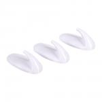 Набор крючков на клеевой основе, не оставляют следов, пластик, 3 шт, 5,5*2,5 см, белый MARMITON