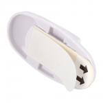 Набор крючков на клеевой основе, не оставляют следов, пластик, 3 шт, 5,5*2,5 см, белый MARMITON