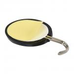 Набор крючков на клеевой основе, пластик, 3 шт, 7*3 см, черный MARMITON