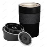 Термокружка Melbourne-360, колба нерж.сталь, 0,36 л, Pitch black, черный арт.75457 Master House